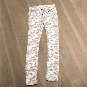 Rag and Bone grey camouflage pants
